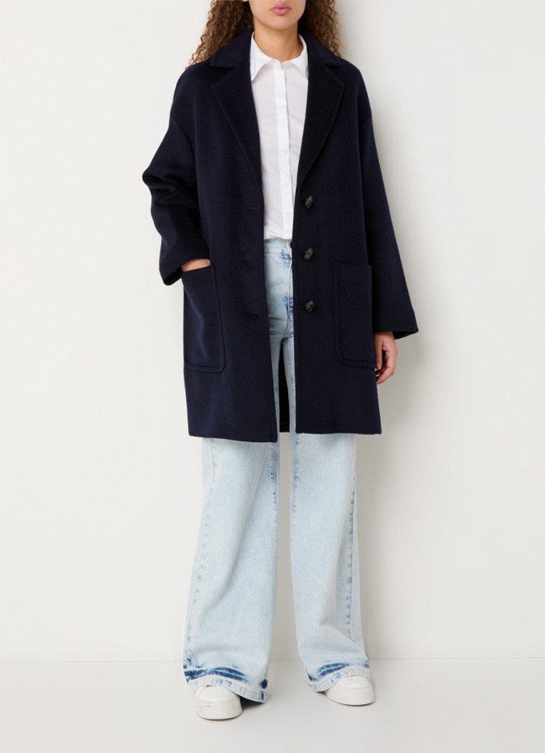 Max & Co Judy coat in wool blend with patch pockets