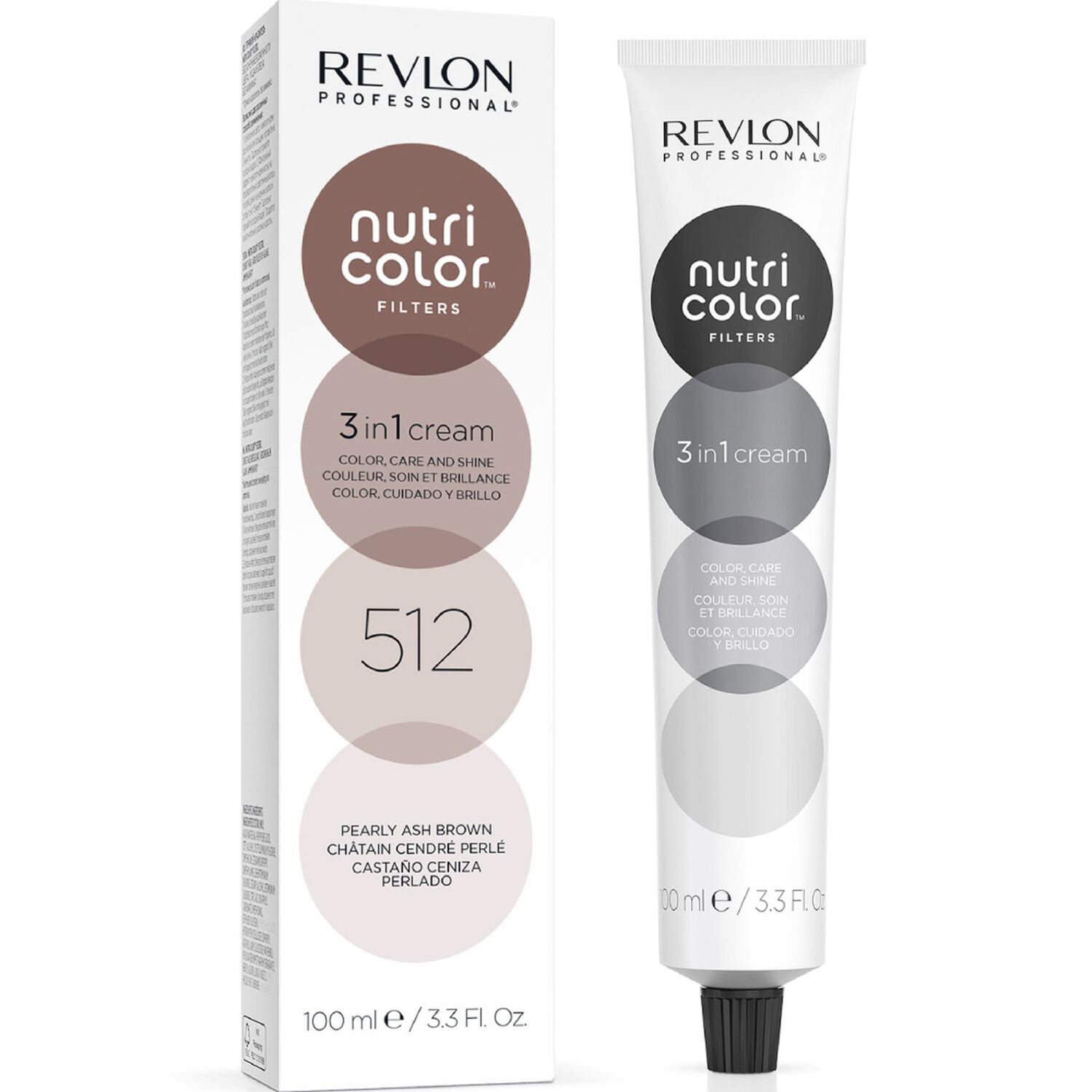 revlon professional Soin Repigmentant 512 Châtin Cendré Perlé NUTRICOLOR - Cheveux Colorés - 100 ml