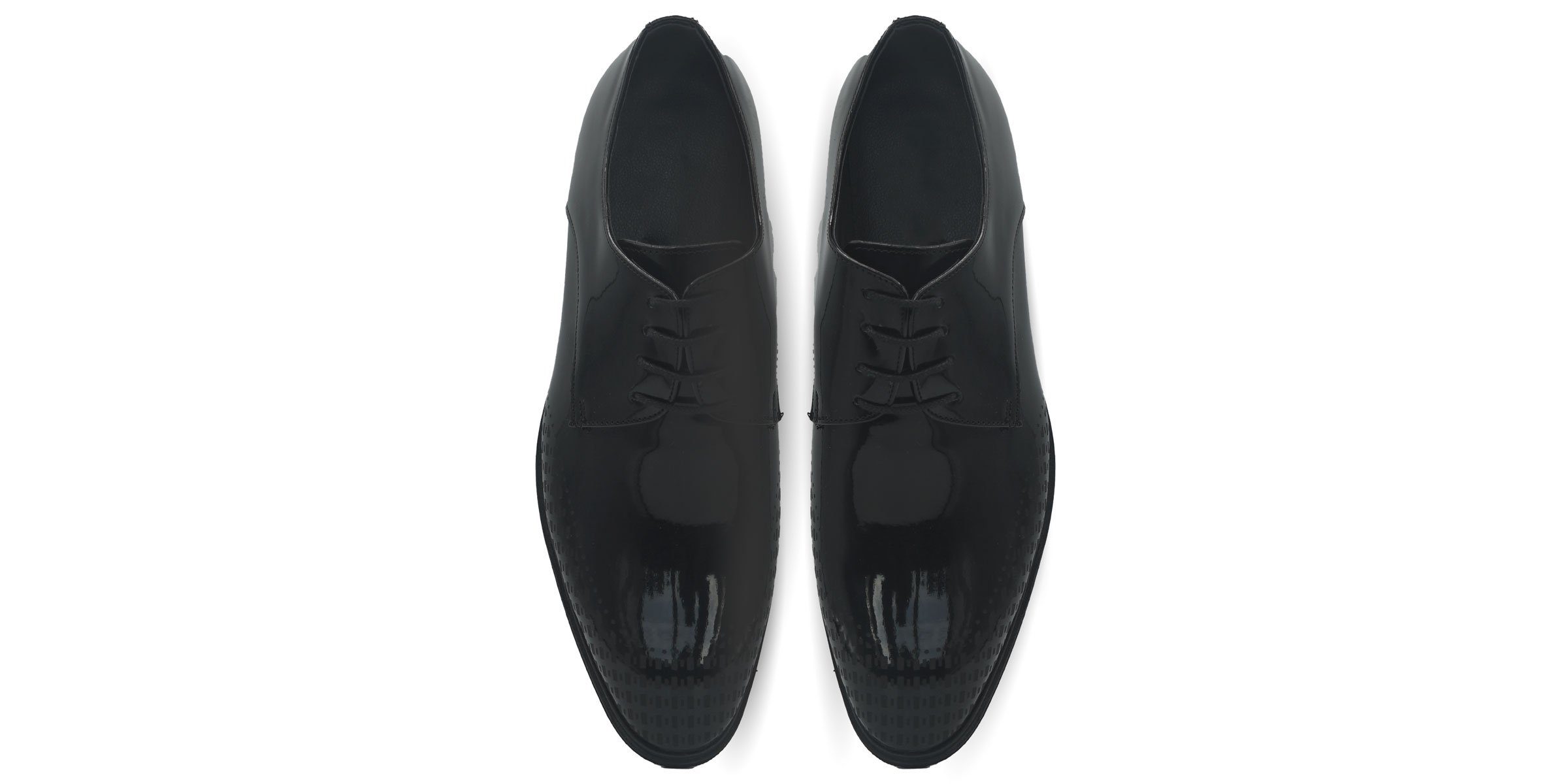 CAPRIUM 1526 Zak Herren Lack-Schnürer Business Schuhe Schnürschuh