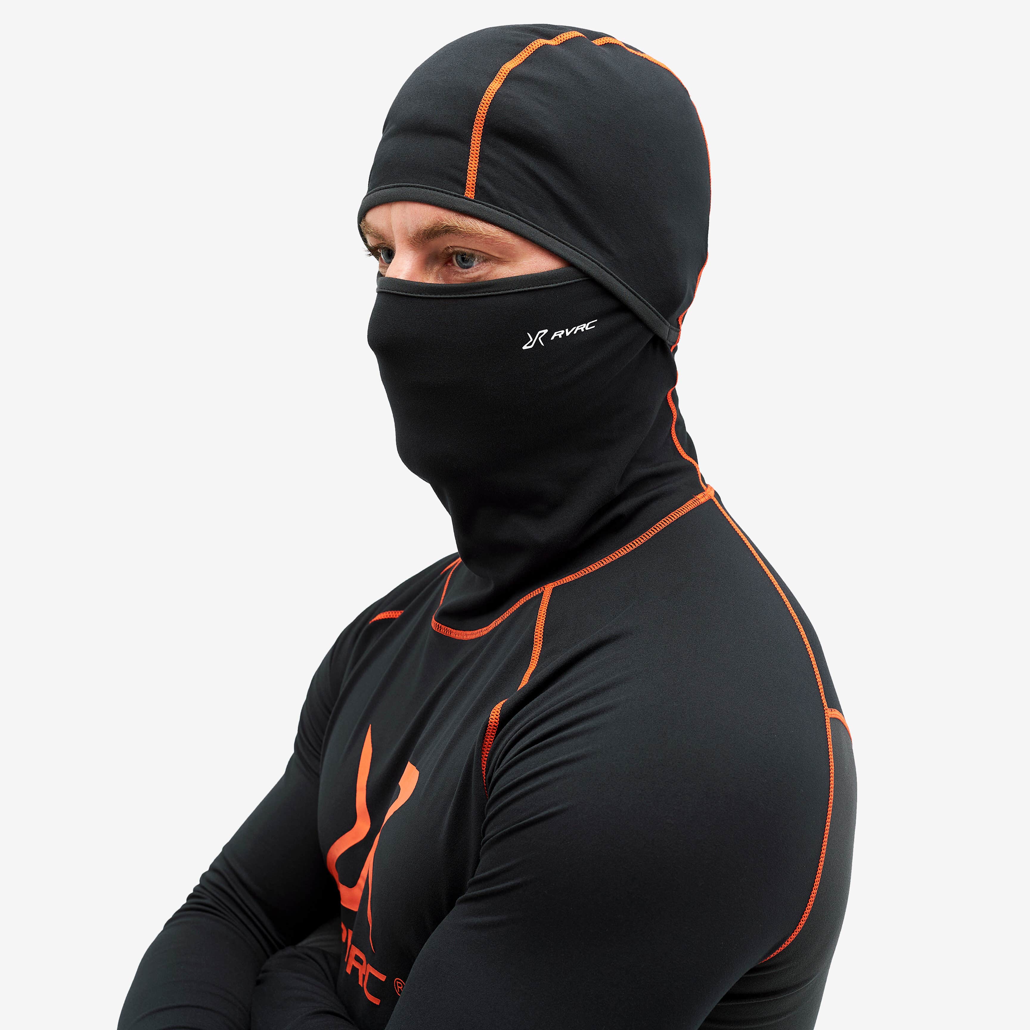 Sneaky Balaclava Base Layer Set Homme Black/Flame