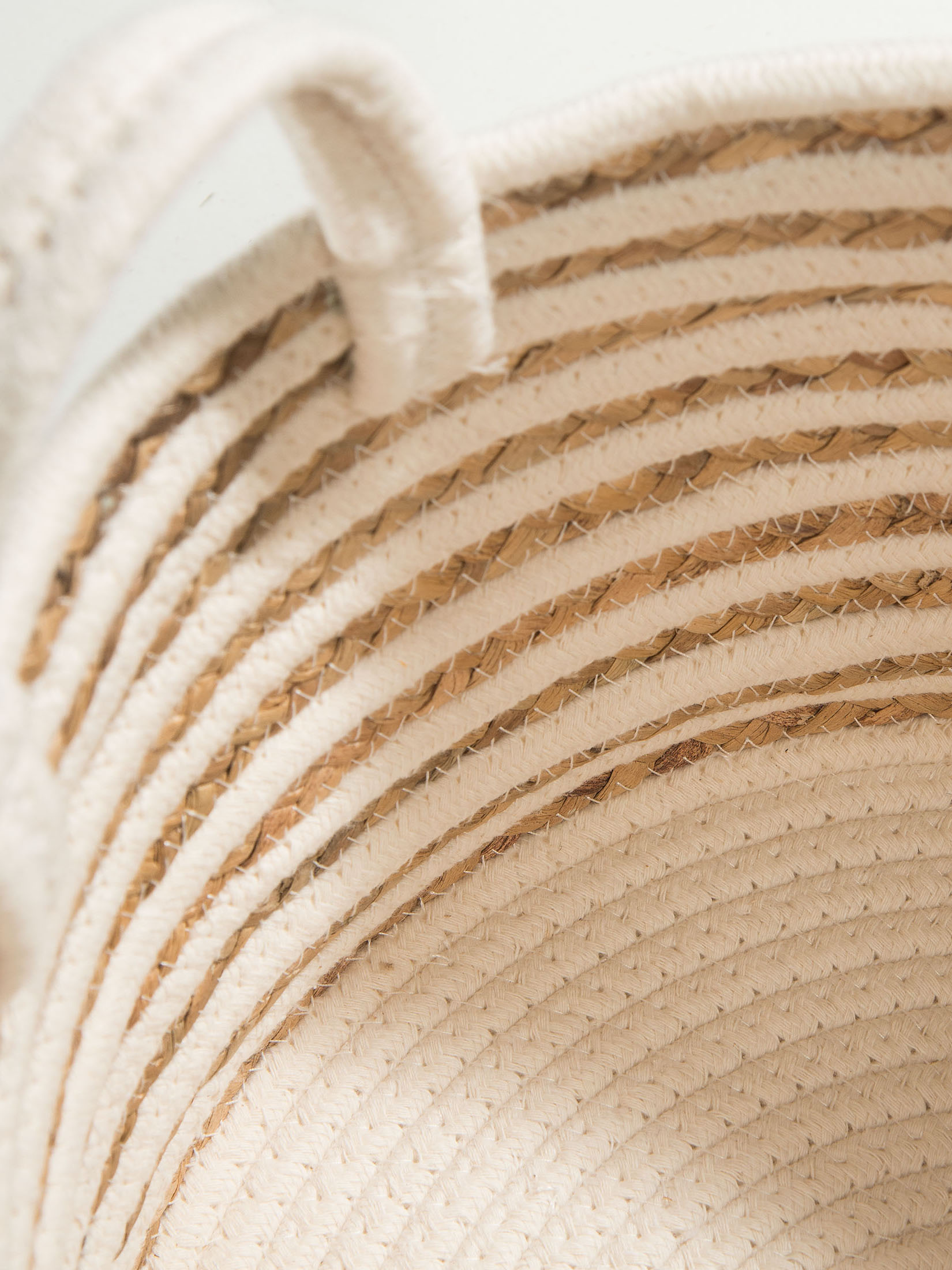 Basket Tassel Korb, Hellbraun