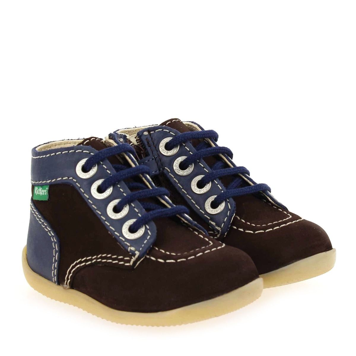 Kickers  BONZIP-2 H21 G - Marron Marine
