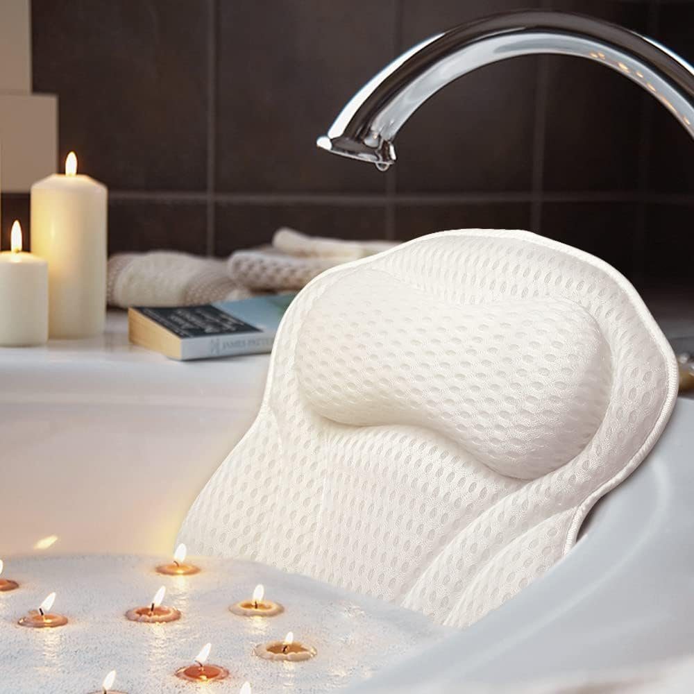 Nackenstützkissen Badewannenkissen Luxus Badewanne Spa-Kissen mit Air Mesh-Technologie, Runxizhou