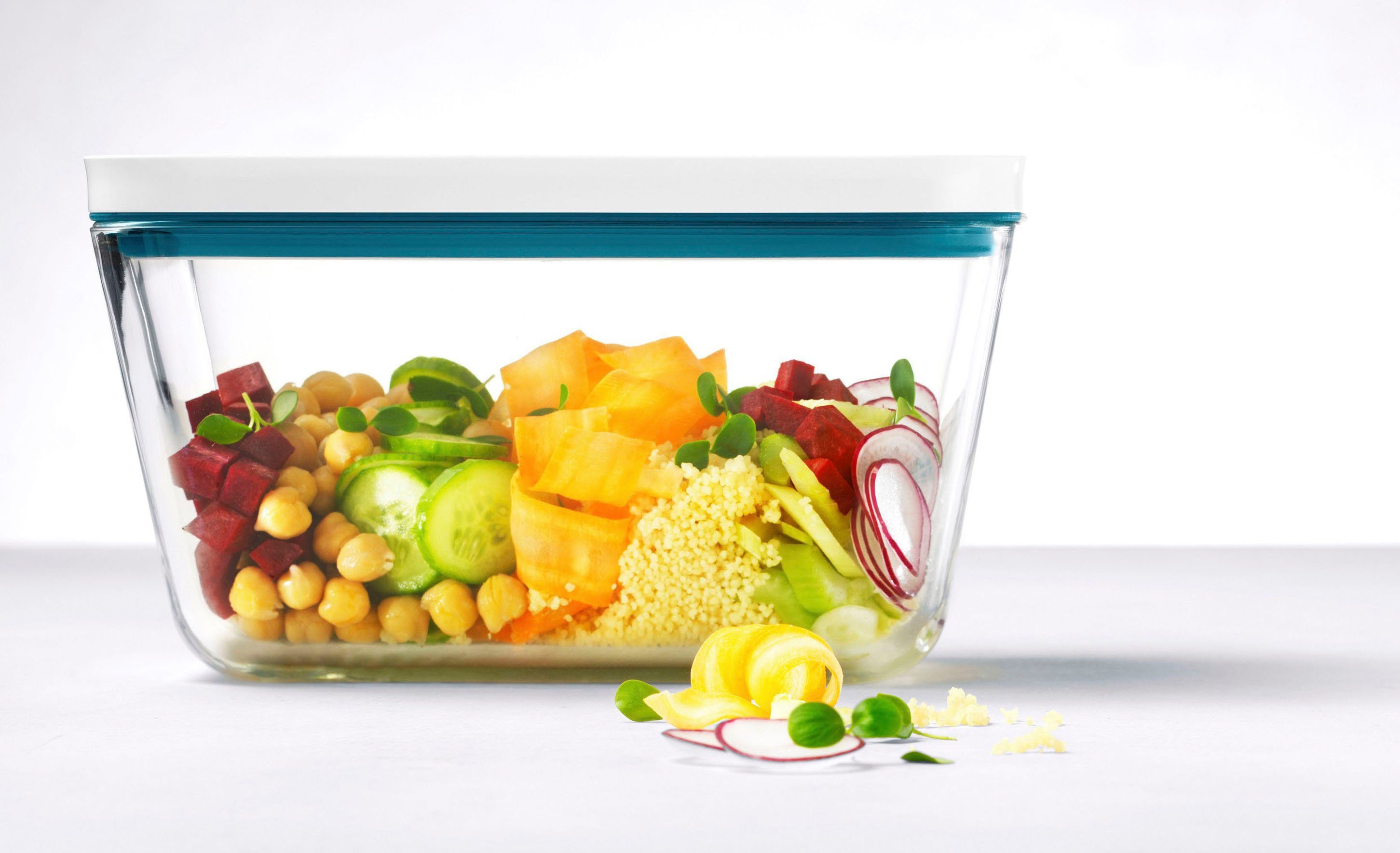 Zwilling Vakuumbehälter Fresh & Safe, Borosilikatglas, (1-tlg), Aufbewahrungsbox, spülmaschinen-/mikrowellengeeignet; ofengeeignet