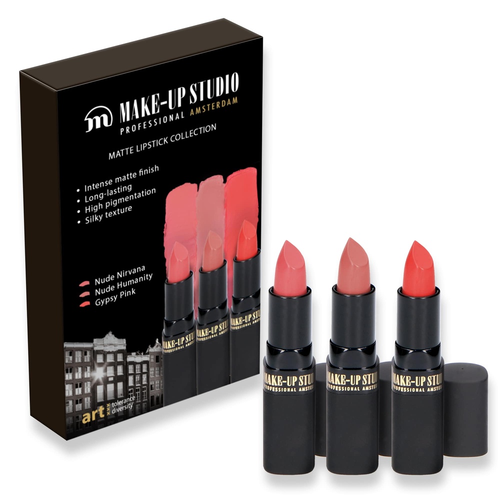 Make-up studio Giftbox Matte Lipstick Collection - 3 lipsticks Collection de rouges à lèvres mats en boîte cadeau