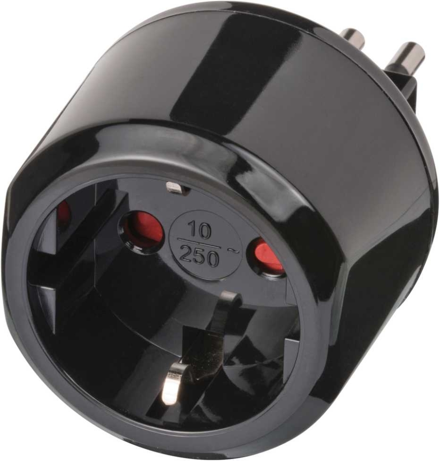 Adaptateur de voyage Brennenstuhl 1508470 avec mise à la terre => Italie
