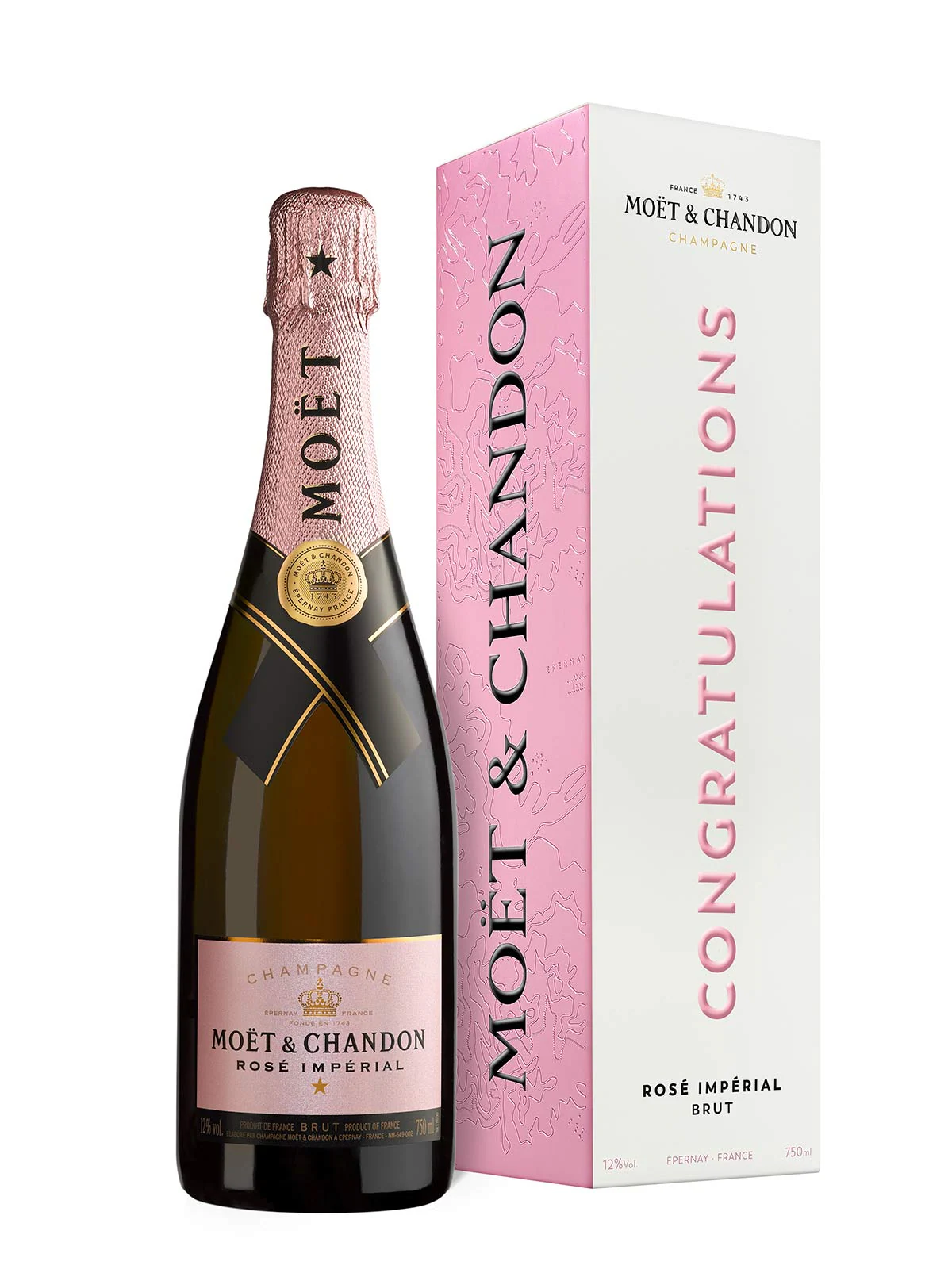 Moët & Chandon Rose Imperial in „Congratulations“ Geschenkbox