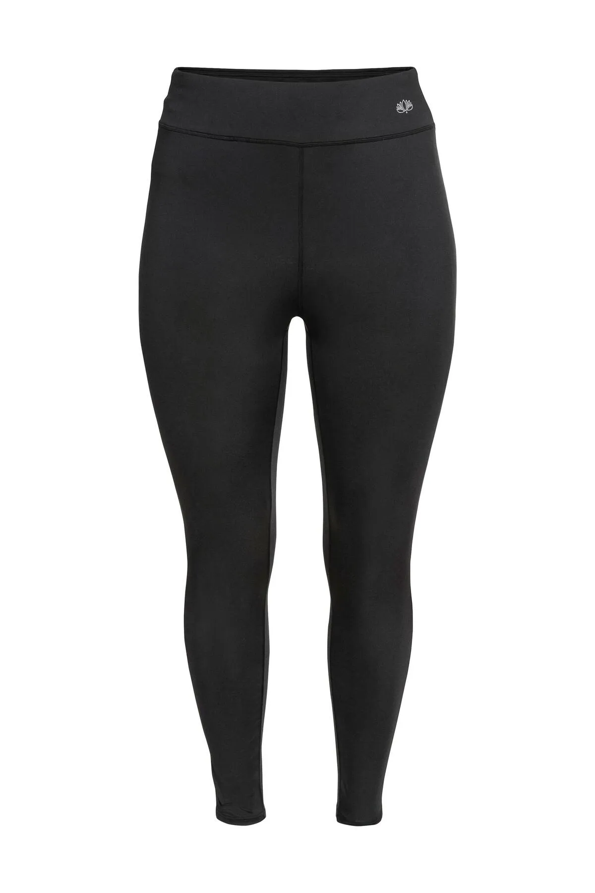 Sheego  Sport-Leggings - Schwarz - Mittlerer Bund