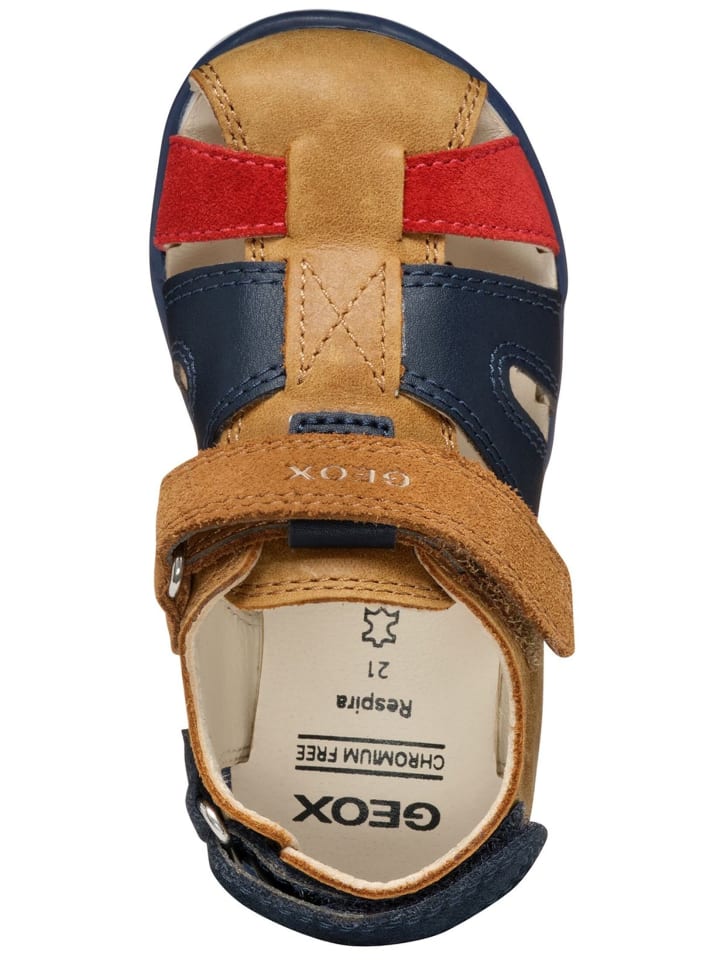 Geox Sandalen in Braun/Rot günstig kaufen