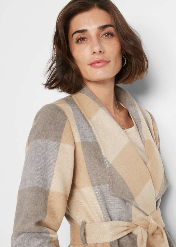 Kurzmantel mit Gürtel