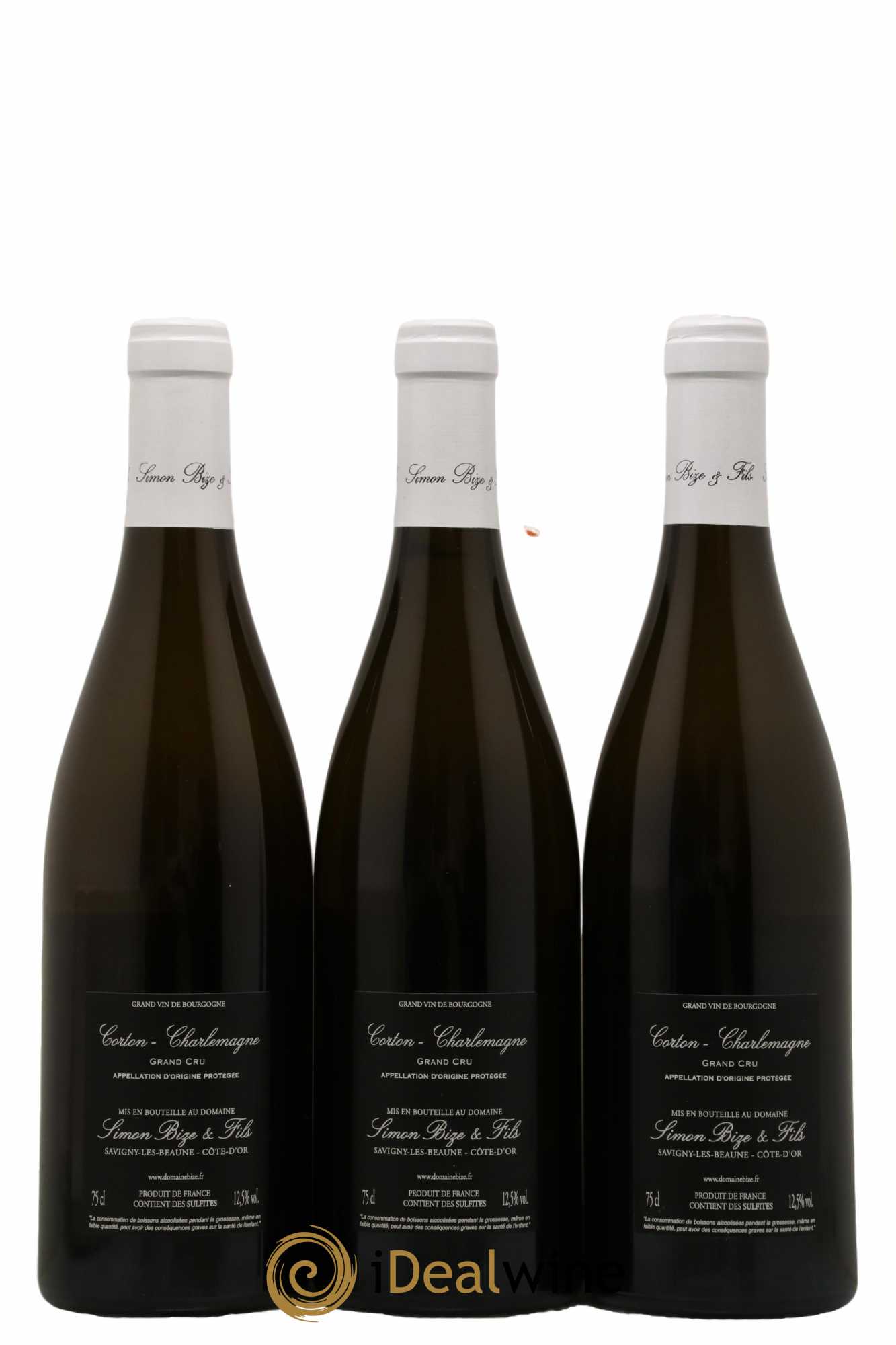 Corton-Charlemagne Grand Cru Simon Bize & Fils  2021 - Lot de 3 Bouteilles