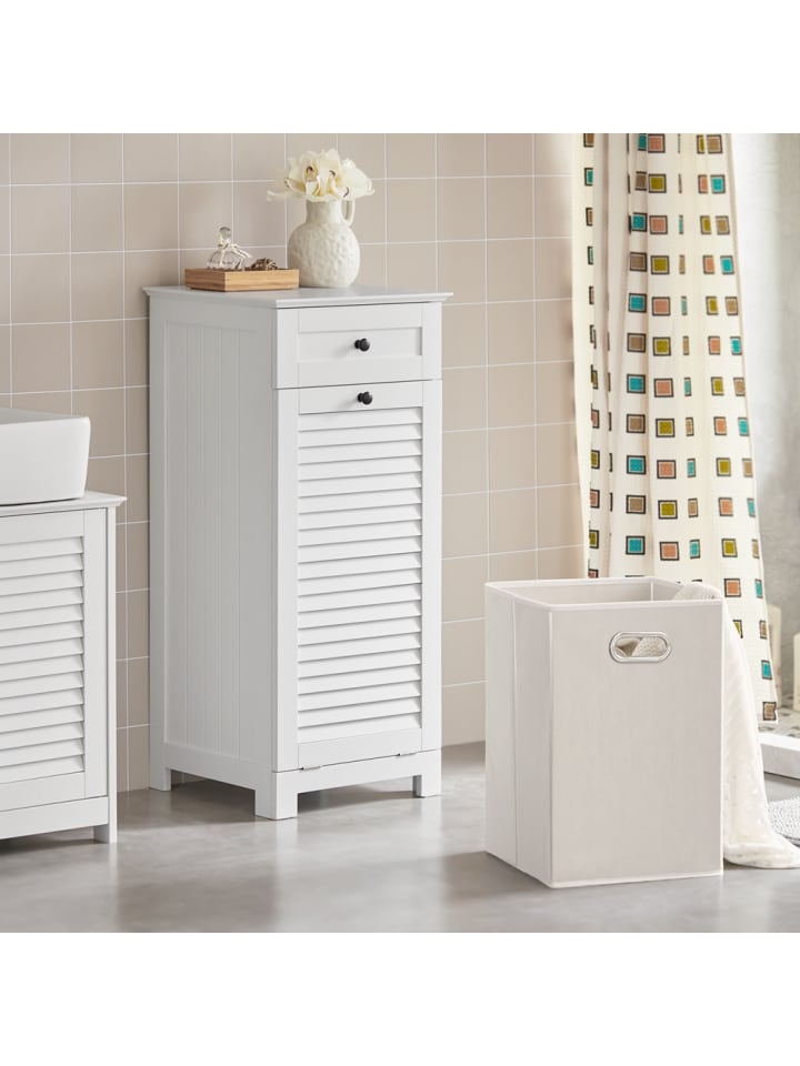 SoBuy Wäscheschrank in Weiß - (B)40 x (H)90 x (T)38cm günstig kaufen onesize