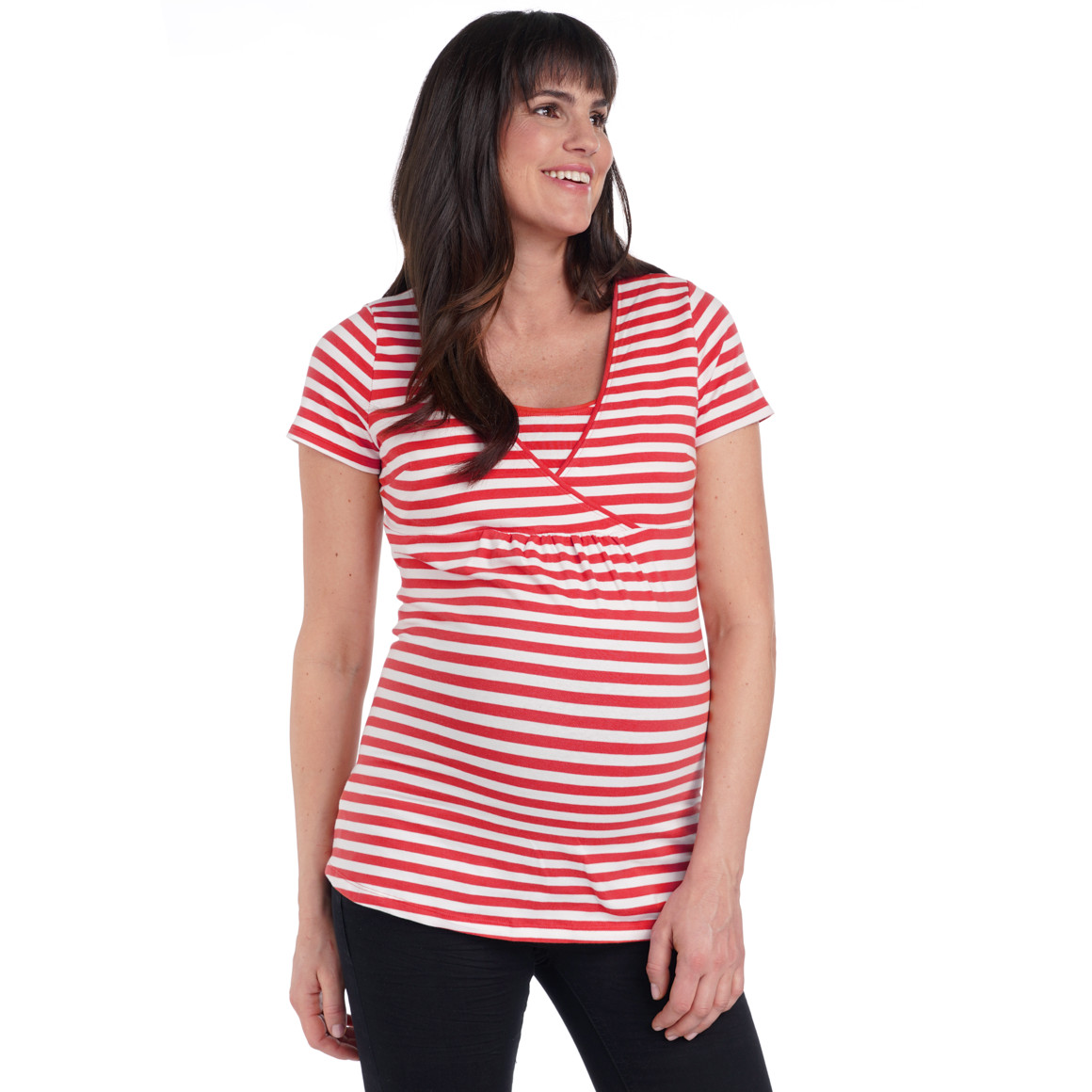 3 Damen Umstands-T-Shirts aus Bio-Baumwolle