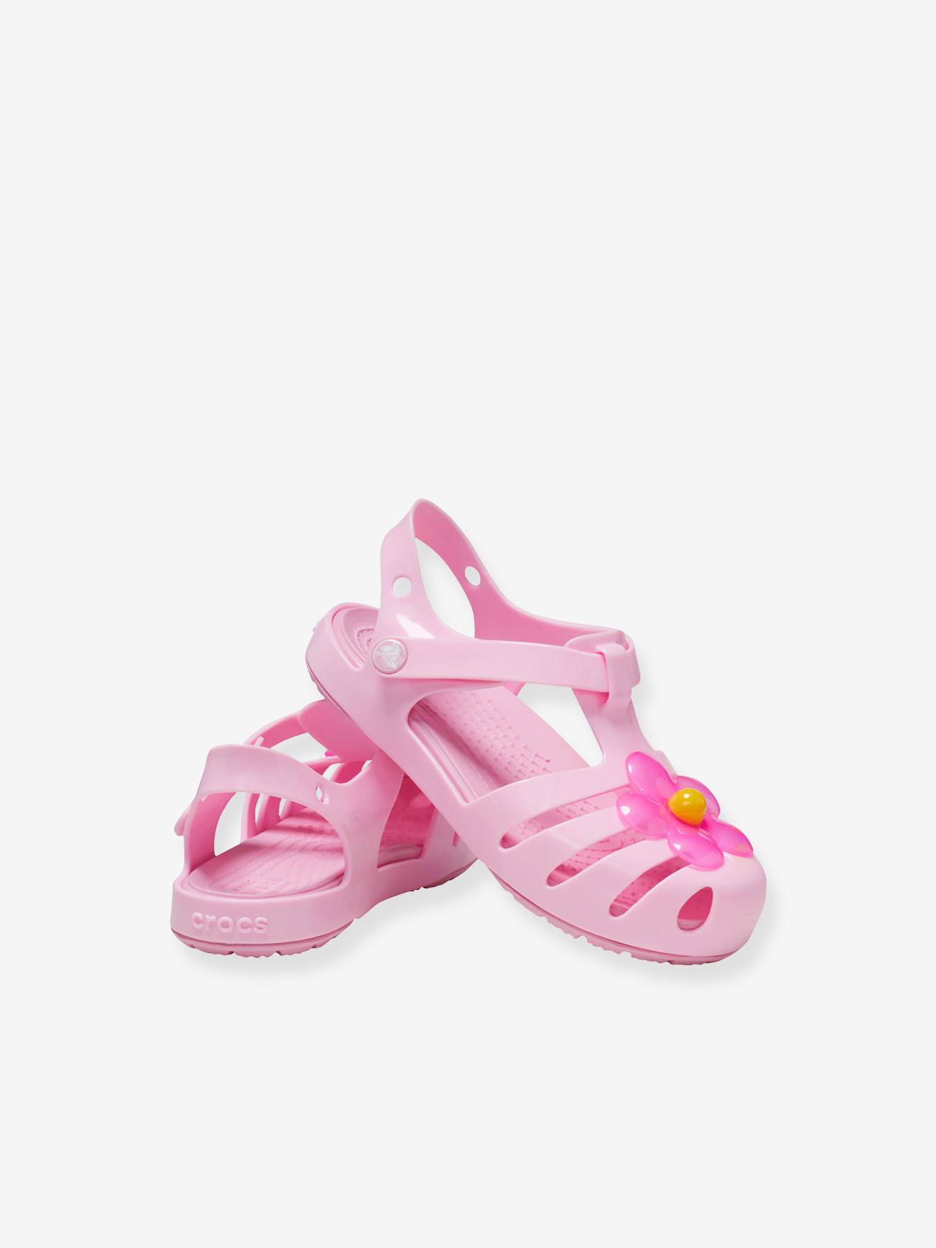 Crocs Baby Clogs 208445 Isabella Charm Fisherman Sandal CROCS - rosa