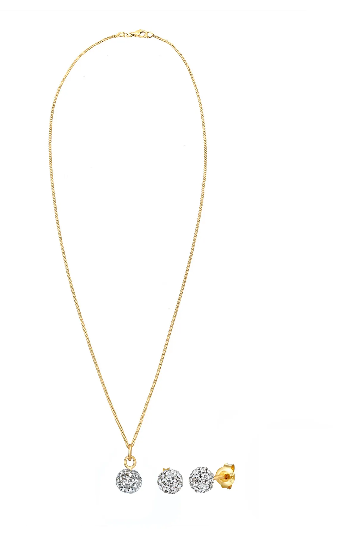ELLI  Schmuckset Basic Elegant Kristalle 925 Silber