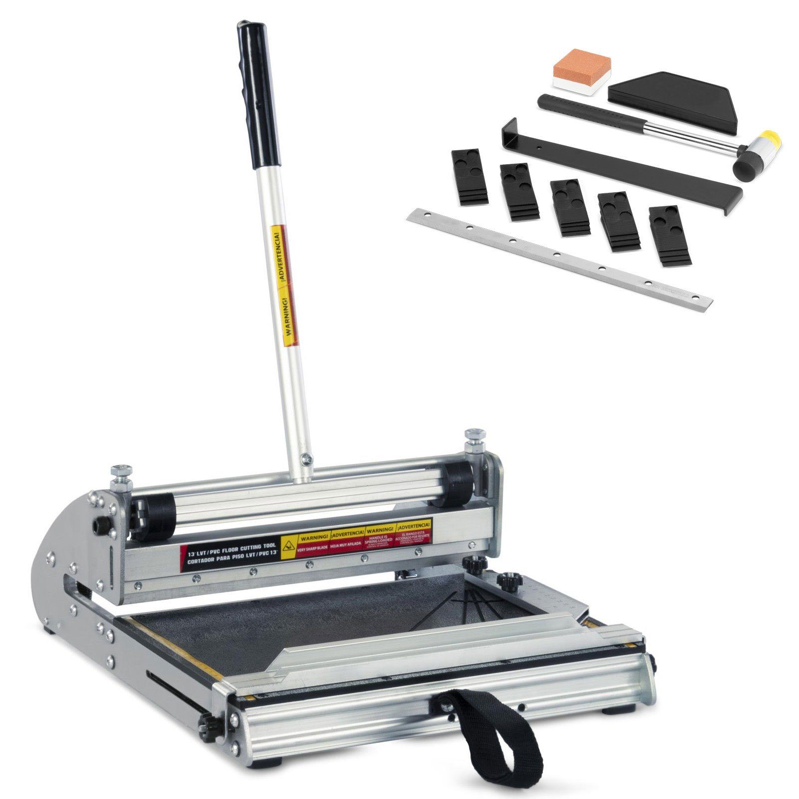 BAUTEC Laminatschneider Designcutter L-360°  Vinyl + Laminat  330mm  Längsschnitte möglich, max. Schnittbreite: 33 in cm, Komplett-Set, GS-TÜV geprüft