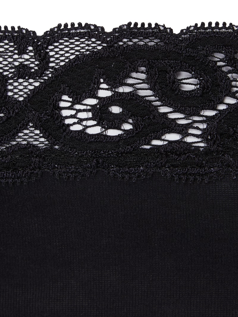 Slip aus Baumwolle mit Spitze Modell Moments in schwarz