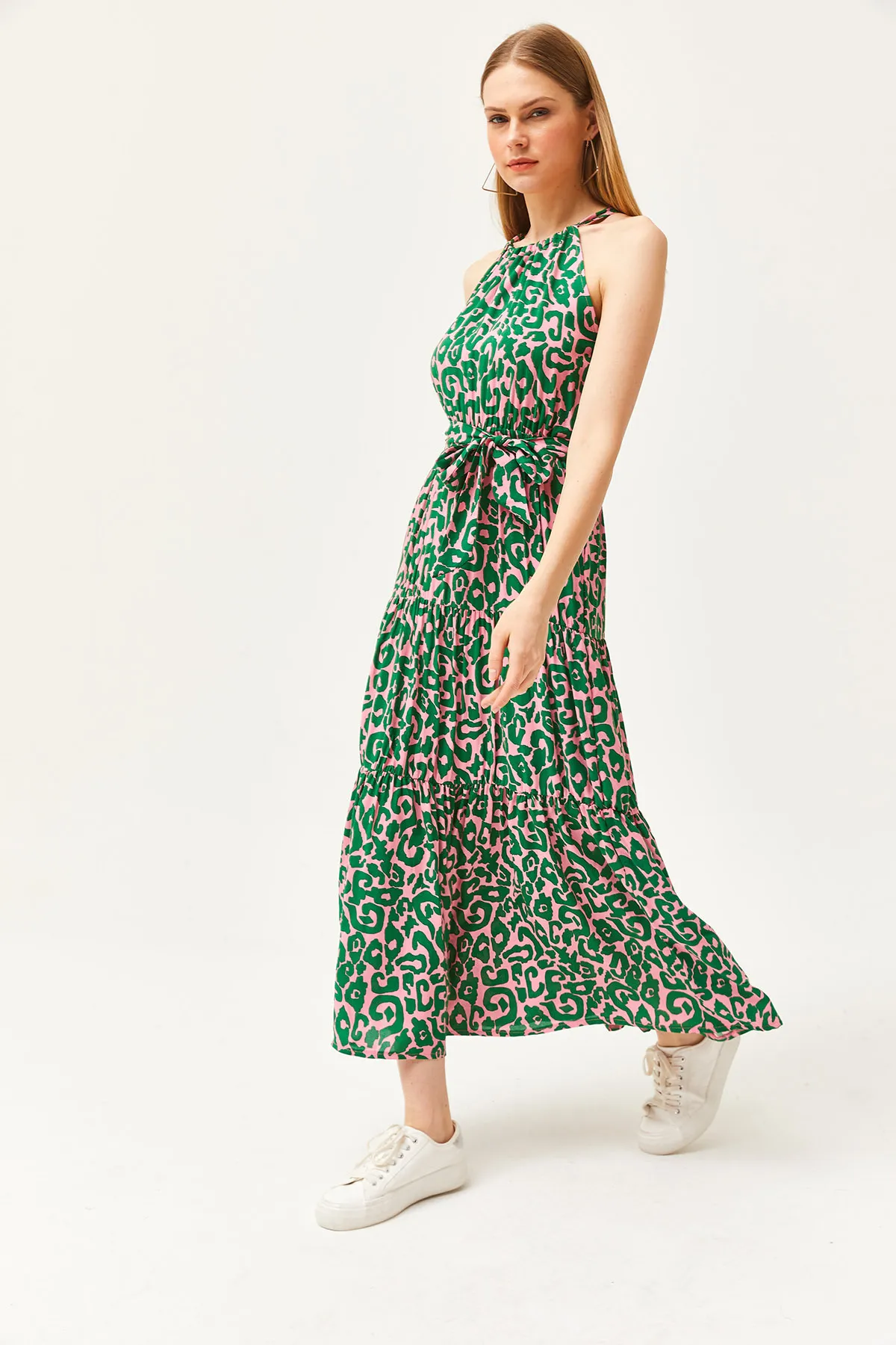 Olalook  Kleid - Grün - A-Linie