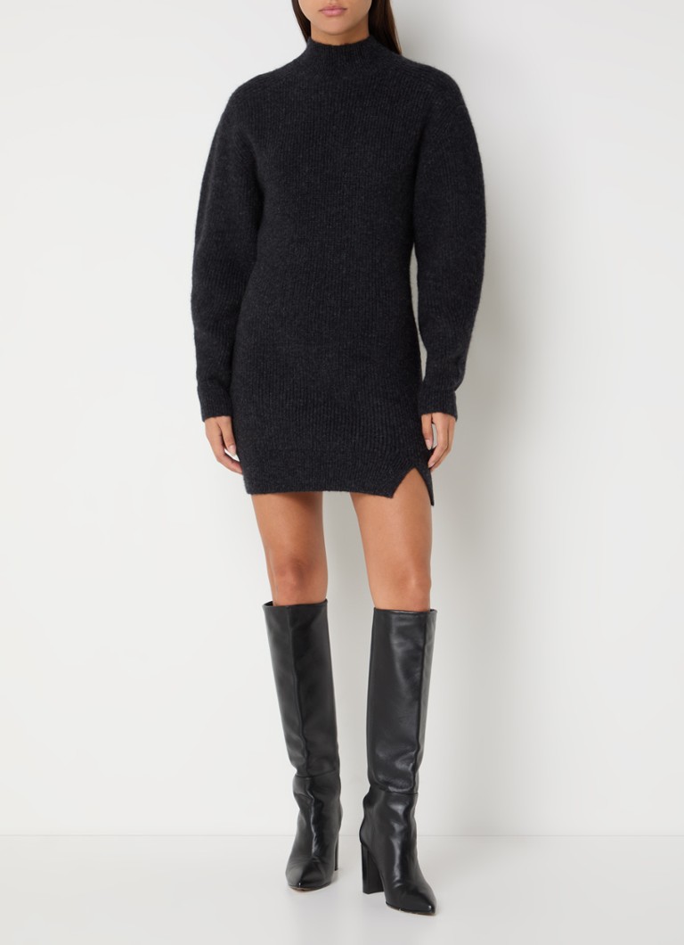IRO Calliope fine knitted mini sweater dress in alpaca wool blend