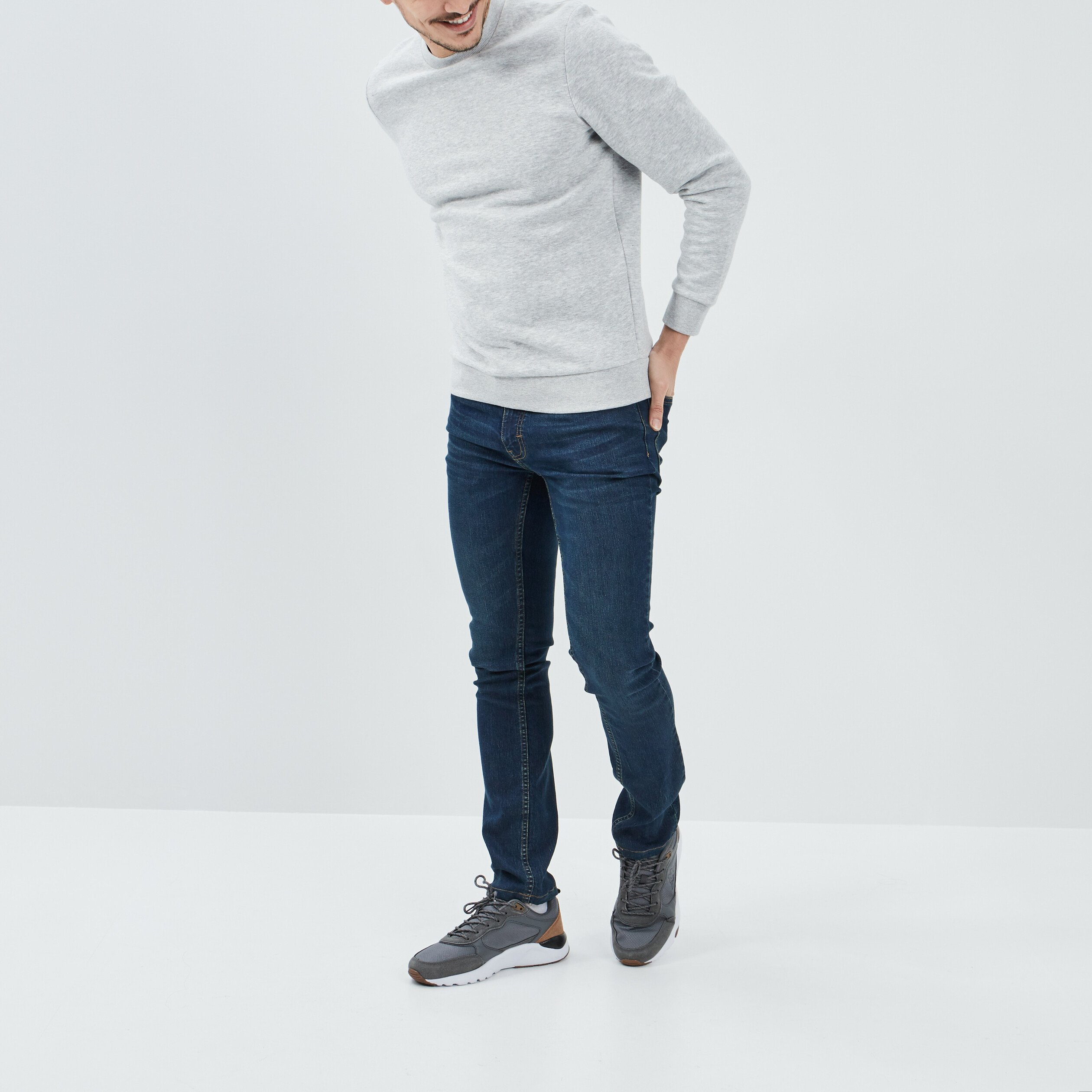 Jeans coupe skinny denim dirty homme | La Halle