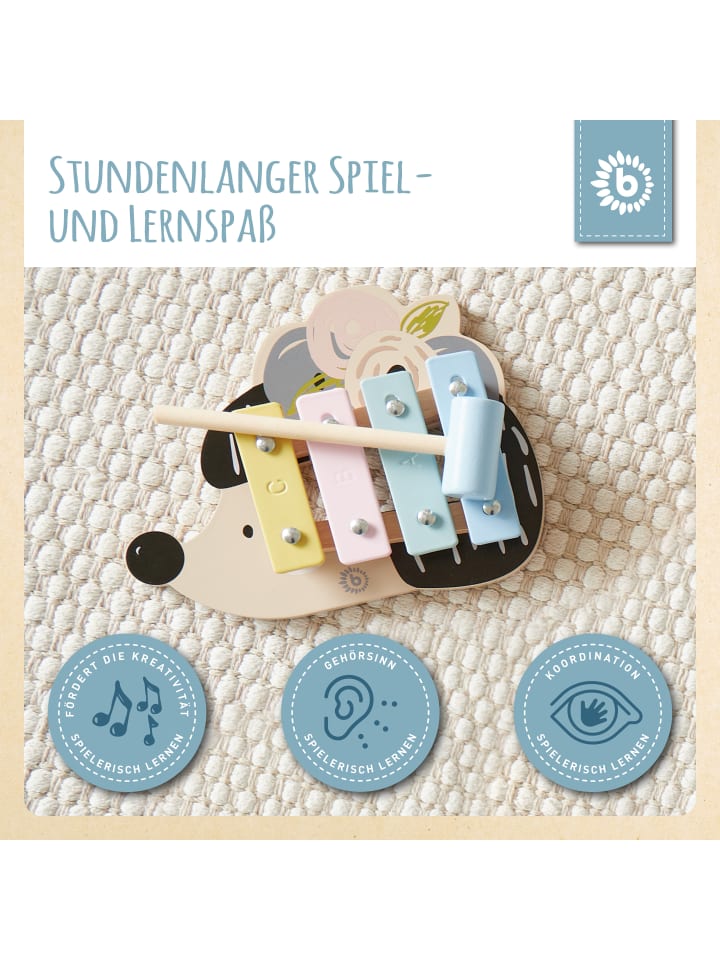 Bieco Spielwaren Xylophon Igel - ab 12 Monate in Mehrfarbig günstig kaufen onesize