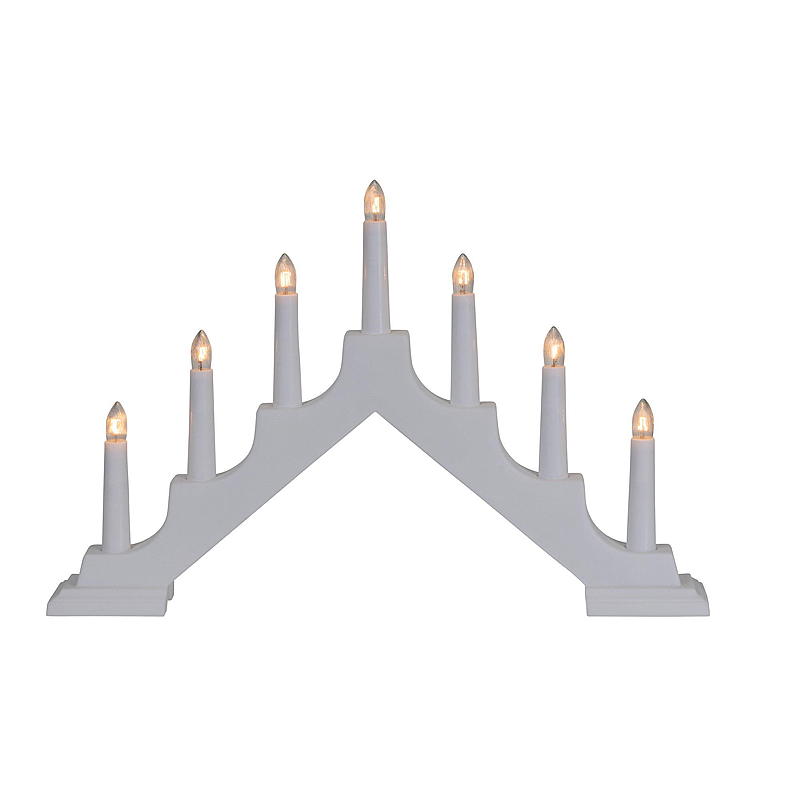 Home Adventsstake 7-armet hvit