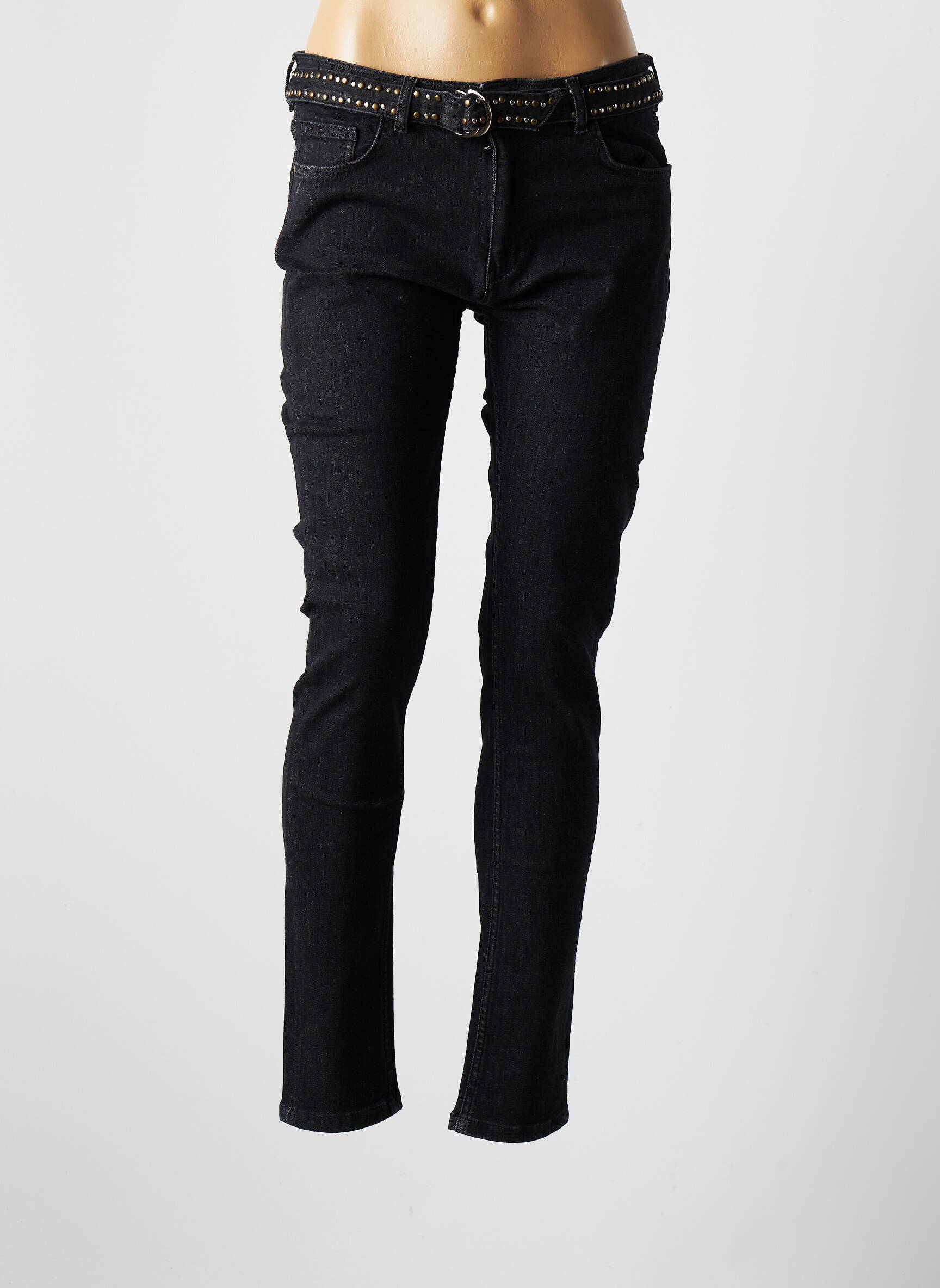 Le Petit Baigneur Jeans Skinny Femme couleur noir