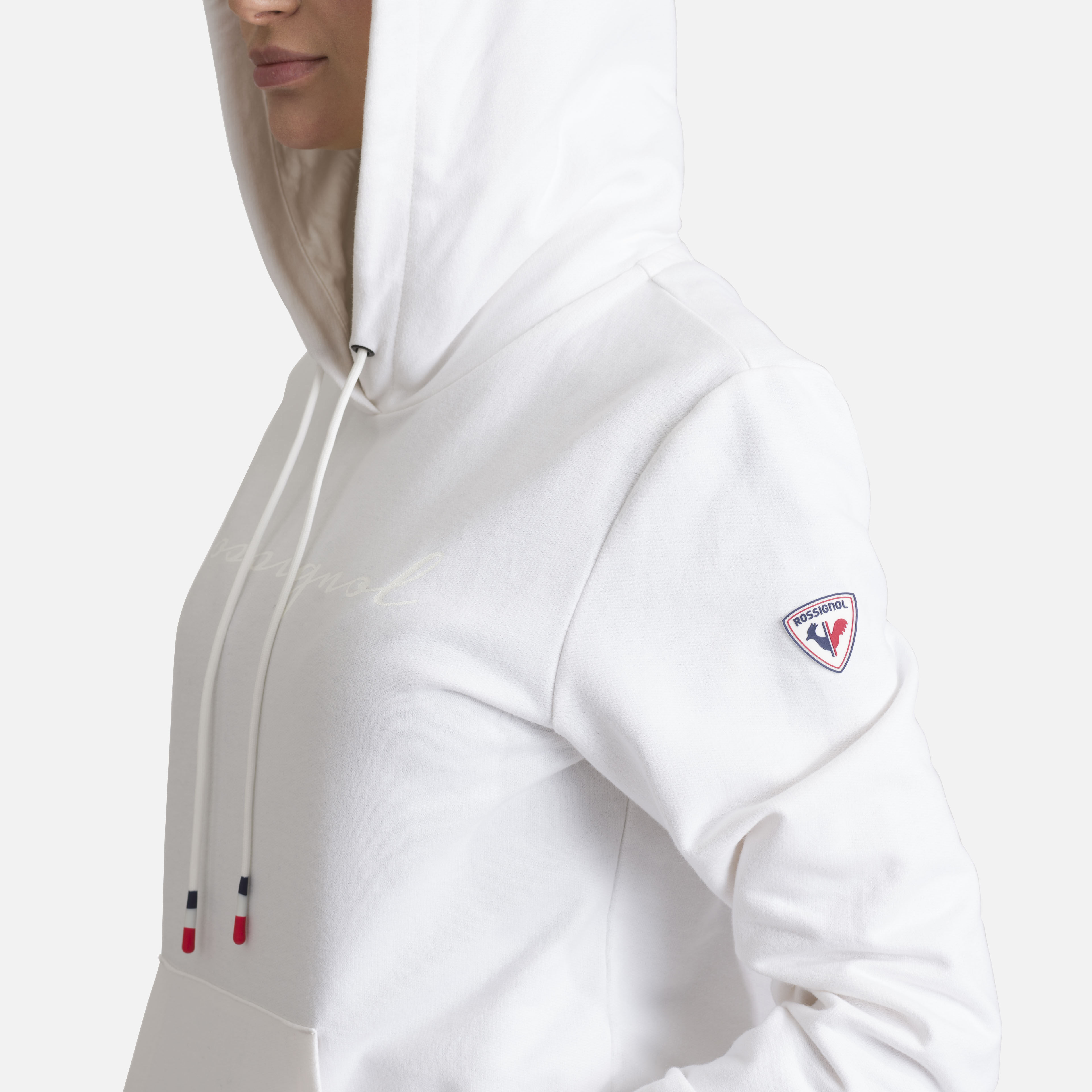Sweat en coton à capuche Logo Femme
