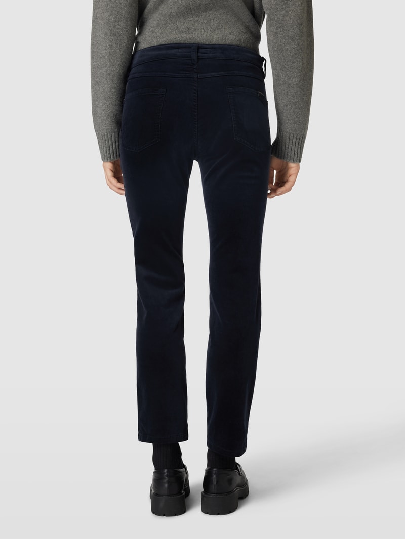 Cordhose im 5-Pocket-Design Modell 'CORA' in marineblau