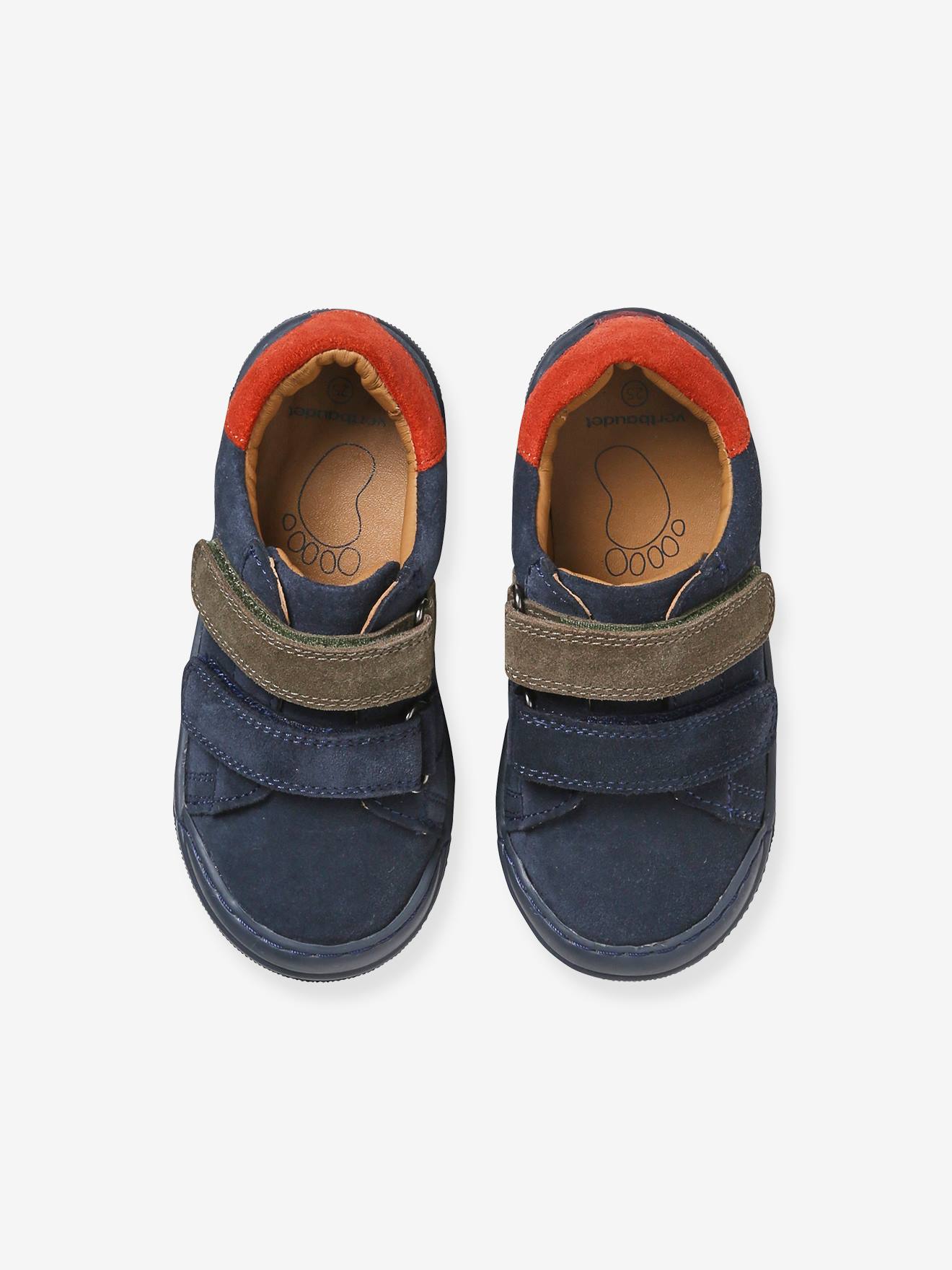 Vertbaudet Kinder Klett-Sneakers, Anziehtrick - marine