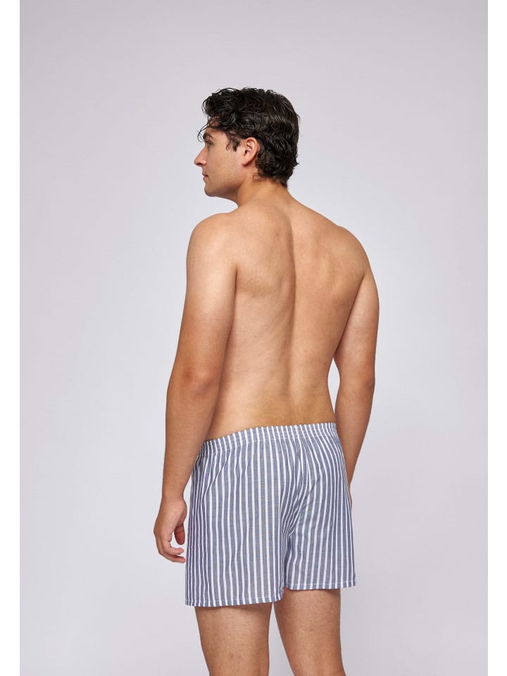 SNOCKS American Woven Boxershorts aus Bio-Baumwolle 3 Stück in Stripe günstig kaufen