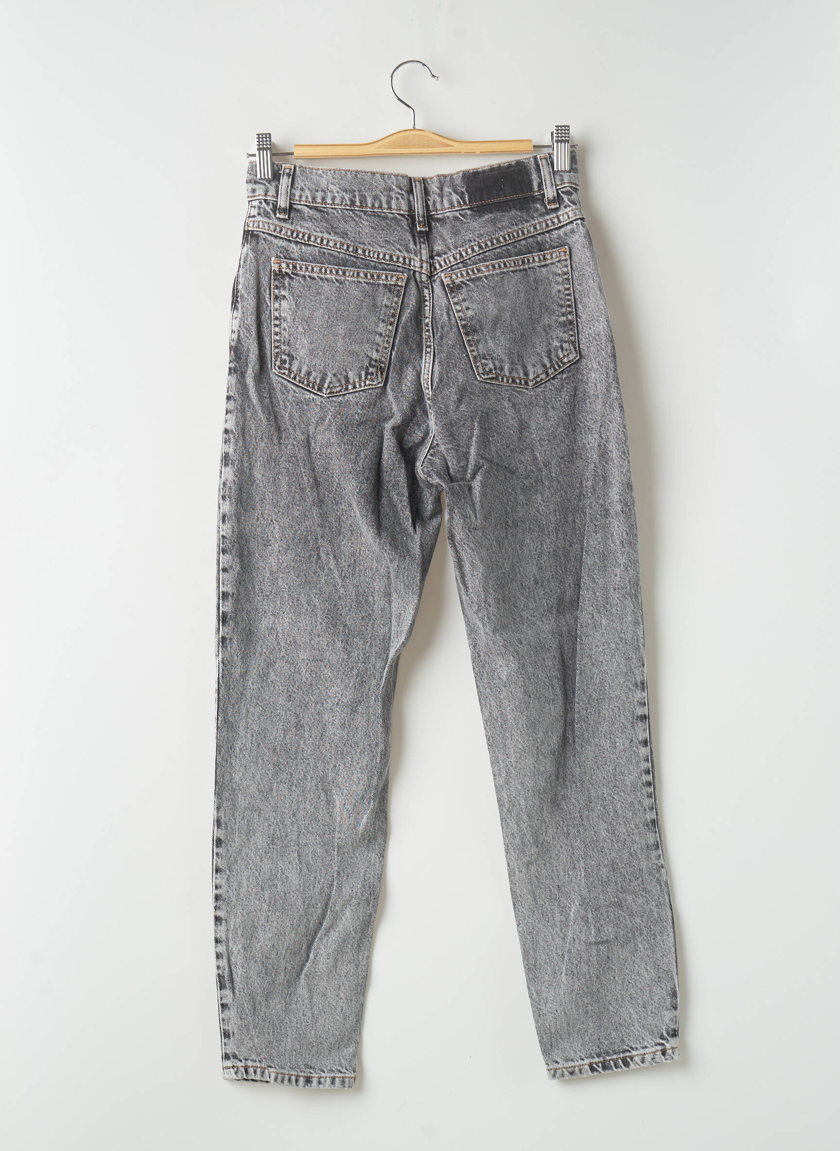 Mango Jean Mom Femme couleur gris