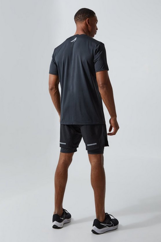 Reflektierende 2-in-1 Active Shorts