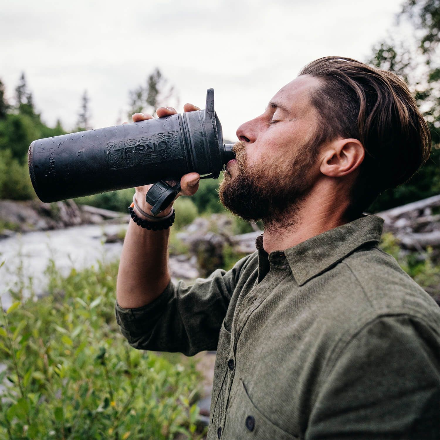 GeoPress Wasserfilter Trinkflasche