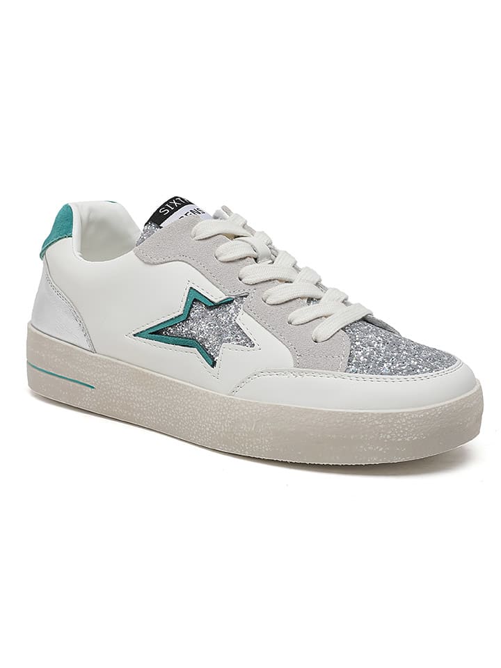 Sixth Sens Sneakers in Weiß/ Silber günstig kaufen