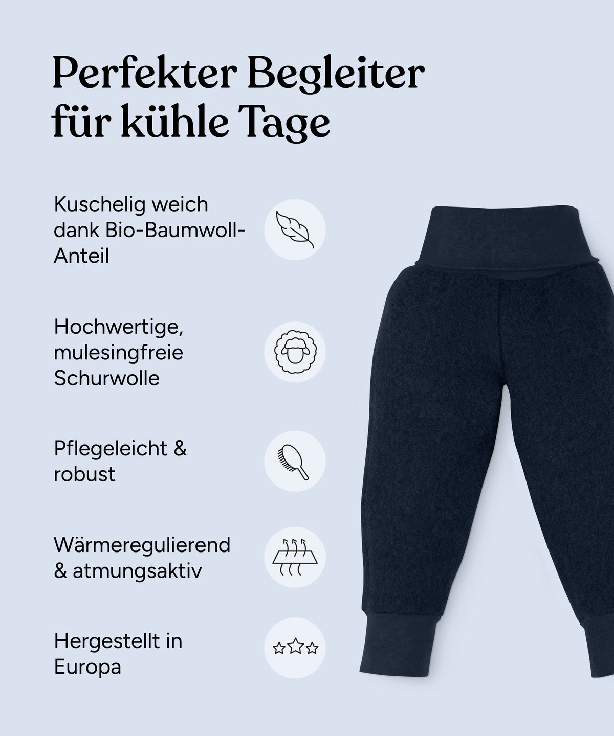 Walkhose mit Bündchen