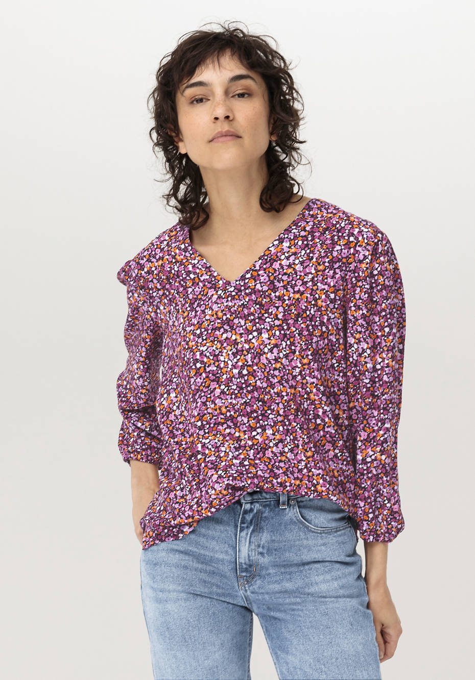 Tunika-Bluse aus LENZING™ ECOVERO™ Viskose
