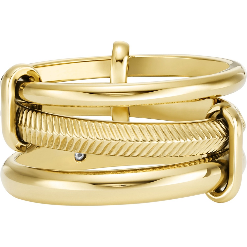 Fossil Bague pour femme Acier inoxydable or Bague