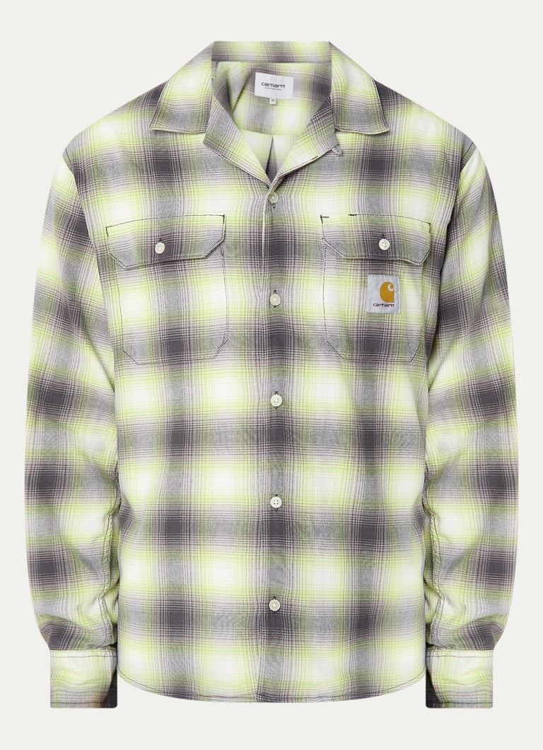 Carhartt WIP Regular fit overskjorte med rutemønster og logo