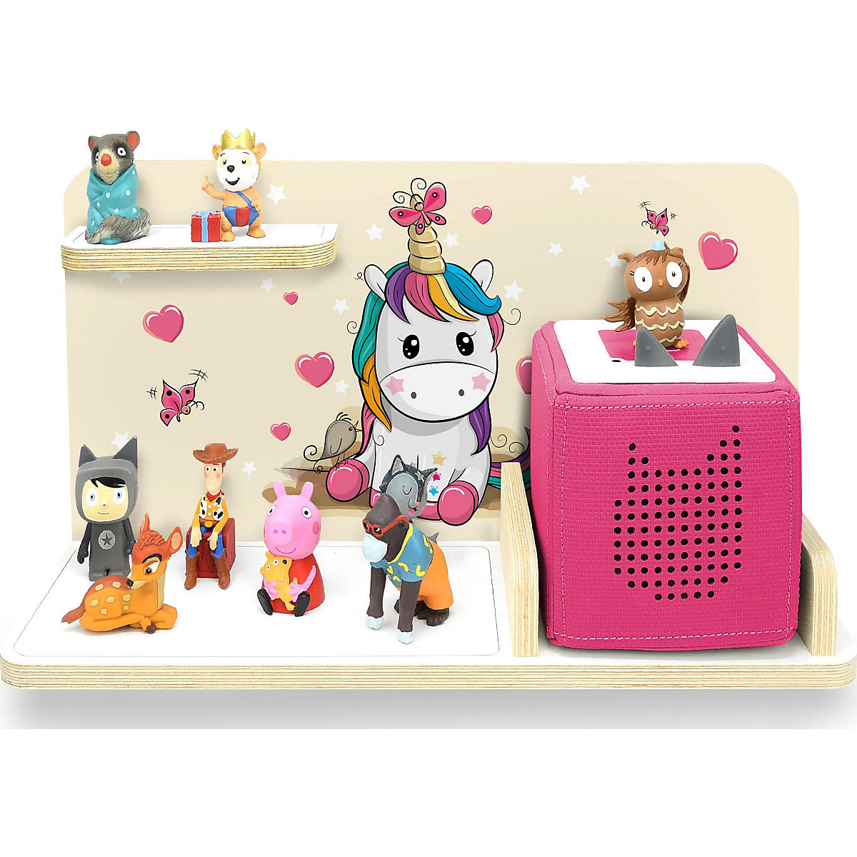 Regal für Musikbox Einhornbaby, klein - geeignet für Toniebox