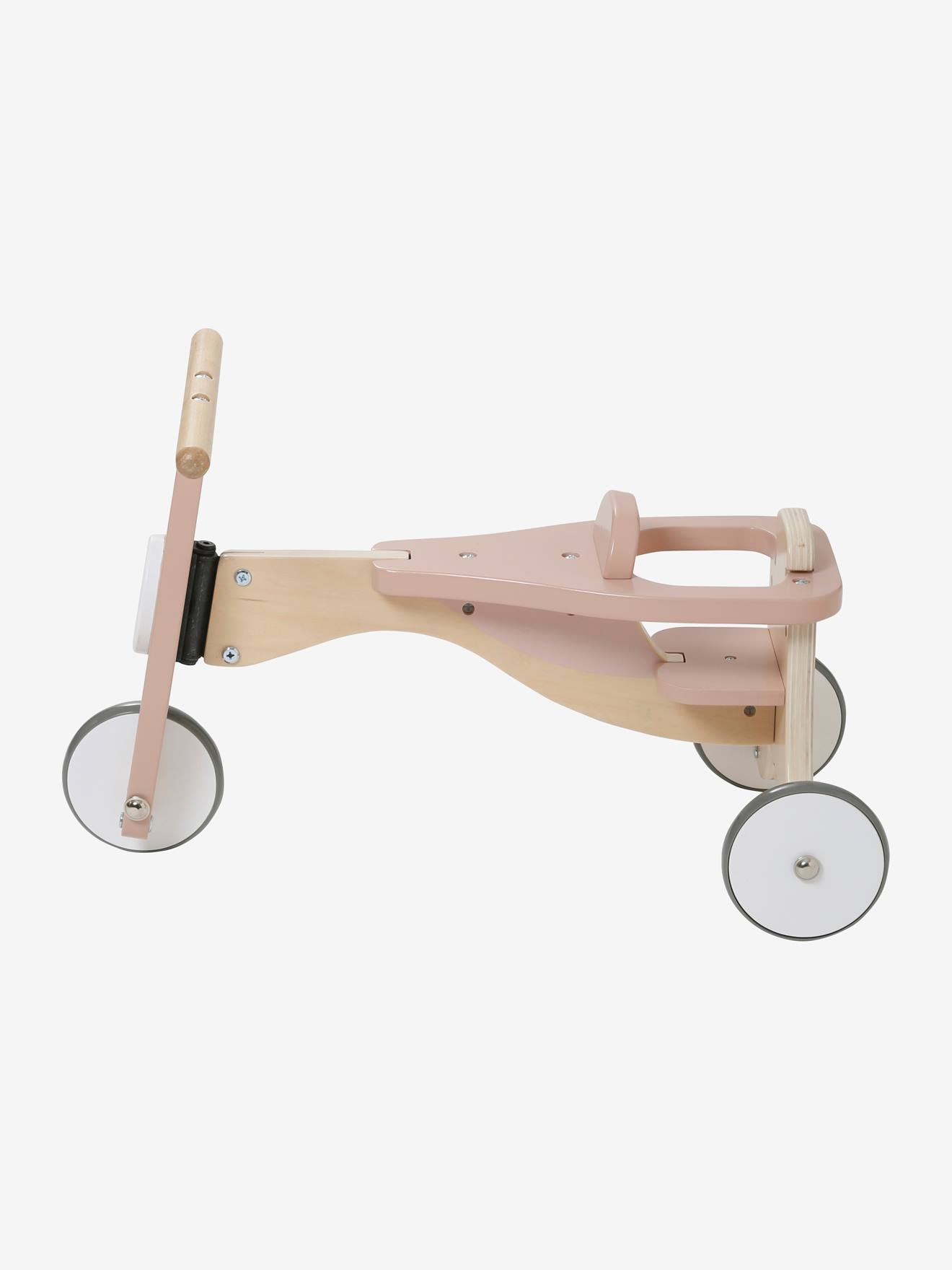Vertbaudet Kinder Dreirad mit Puppensitz, Holz FSC - beige