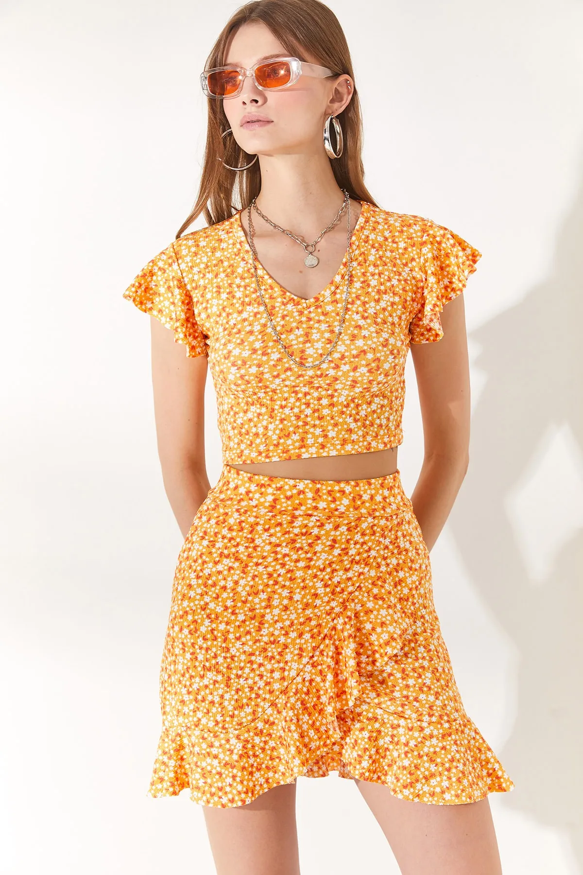 Olalook  Zweiteiler - Orange - Oversized