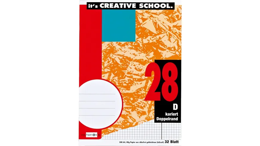 PAPERZONE Heft A4 Lineatur 28 32 Blatt
