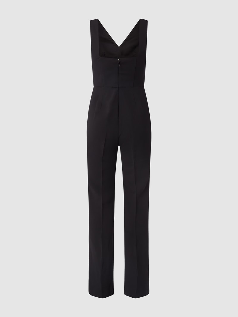 Jumpsuit mit V-Ausschnitt Modell 'July' in schwarz