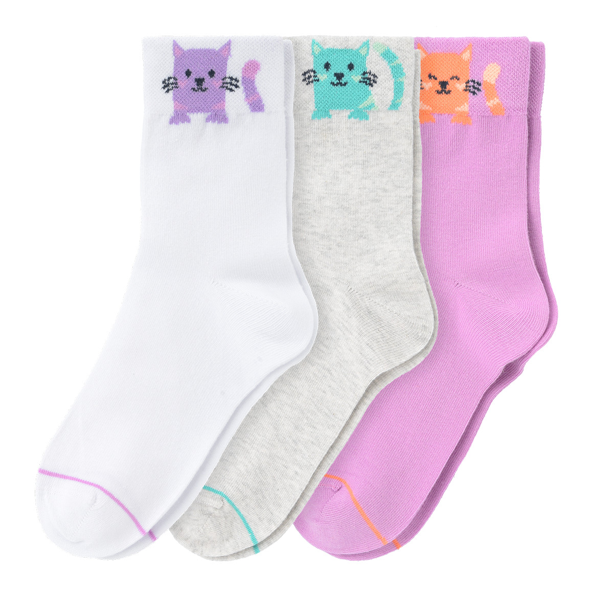 3 Paar Mädchen Kurzsocken im Set