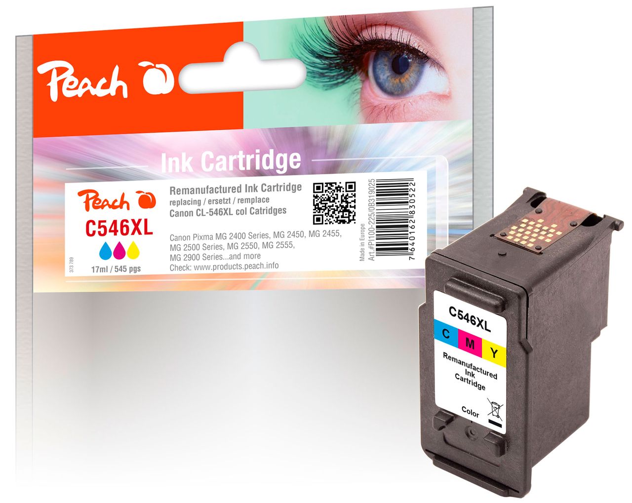 Peach Druckkopf XL color ersetzt Canon CL-546XLC