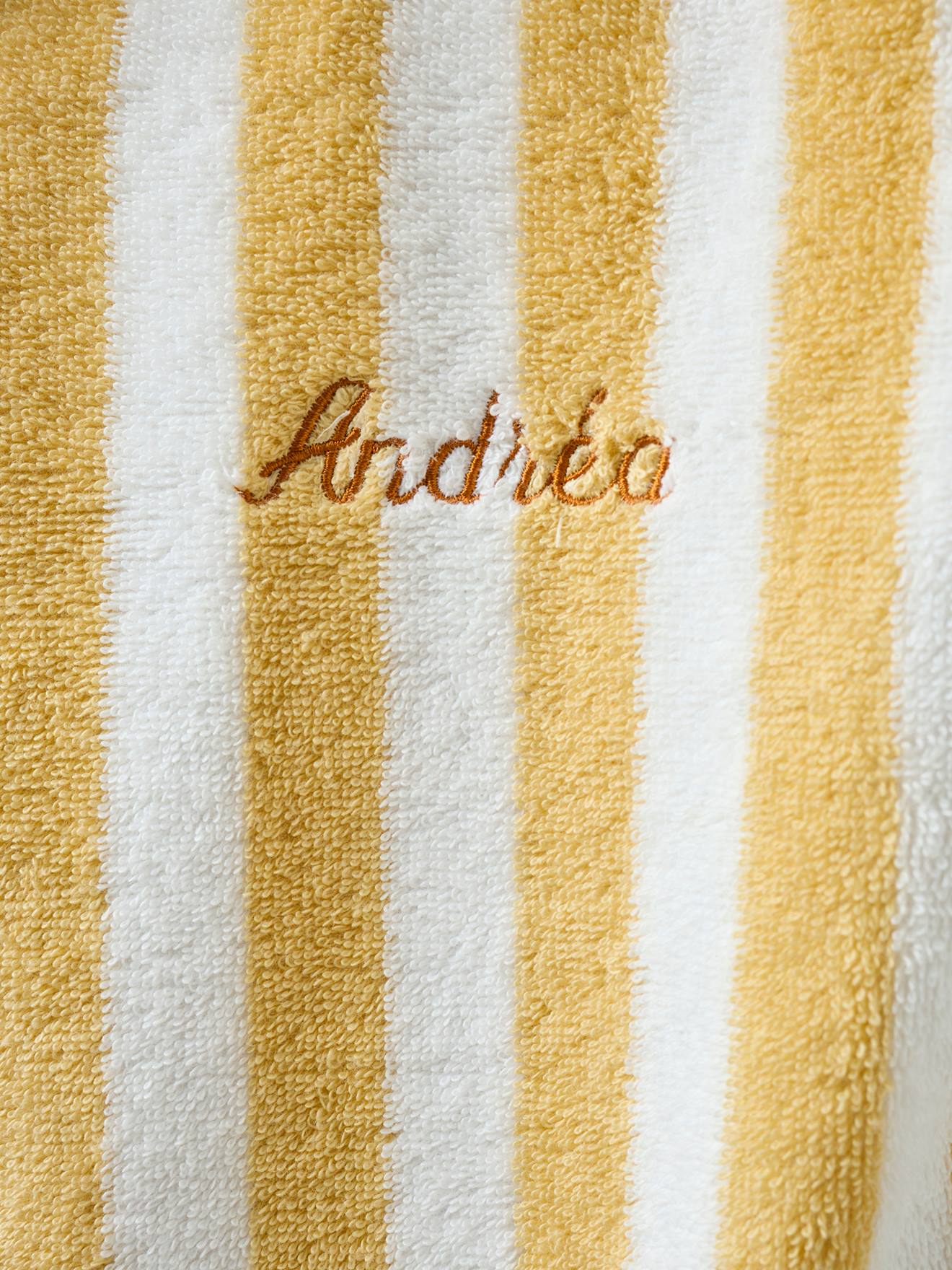 Vertbaudet Baby Badeponcho, personalisierbar - blau/weiß gestreift