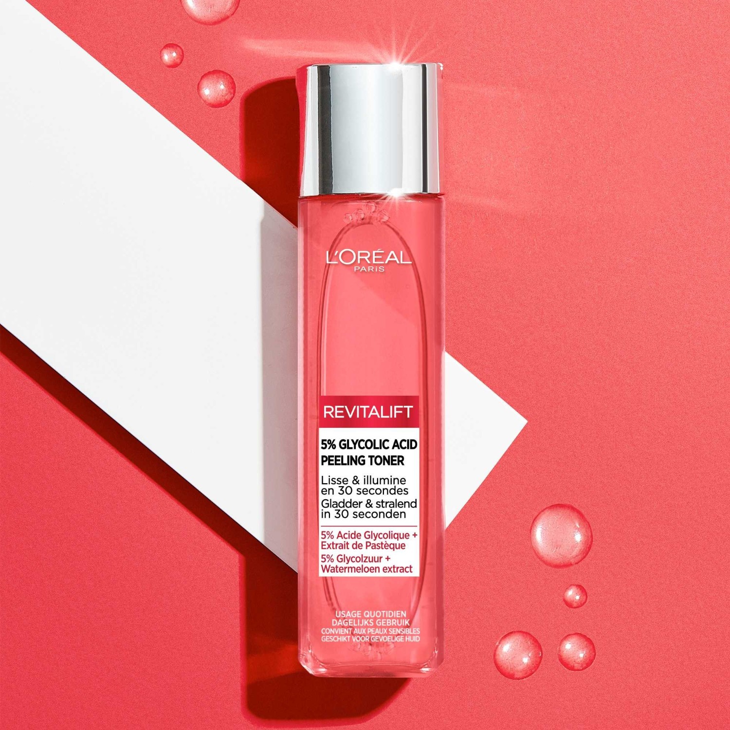 L'Oréal Paris zaglađujući i piling losion s 5% glikolne kiseline 180 ml