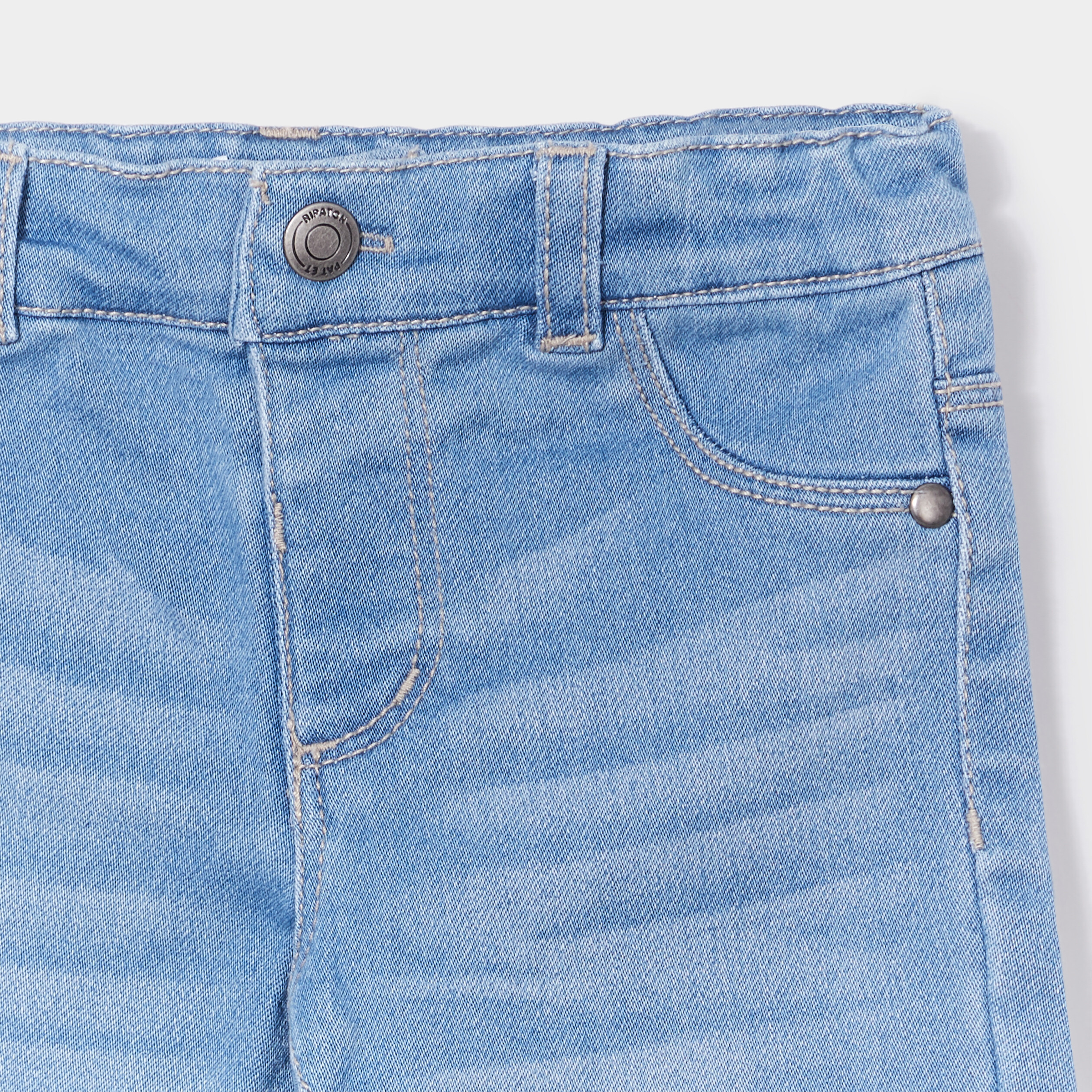 Jeans slim 4 poches taille ajustable denim double stone bébé garçon | La Halle