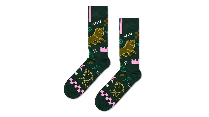 Happy Socks Unisex Socken Leo orange